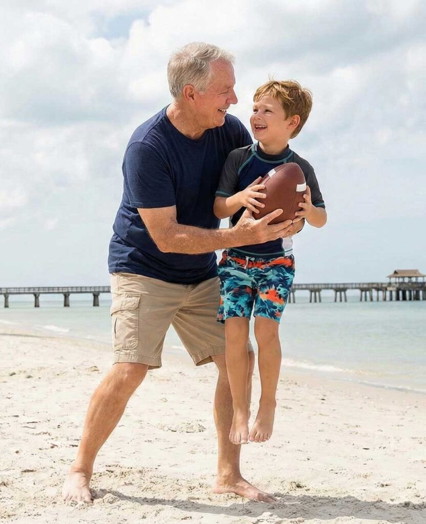 grandpa with grandson naples